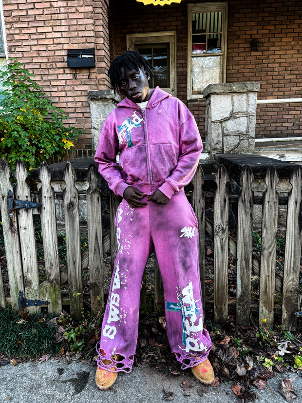 Purple "wash me away" Sweatsuit