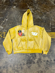 Yellow Patchwork Hoodie