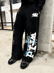 Black "wash me away" sweats