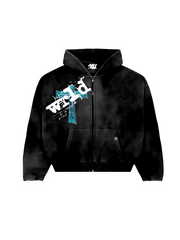 Black "wash me away" Hoodie